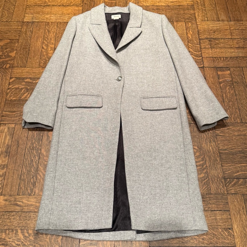Zadig and Voltaire Gray ‘Monarque’ Wool Blend Coat Size Large NEW with Tags - Picture 5 of 16